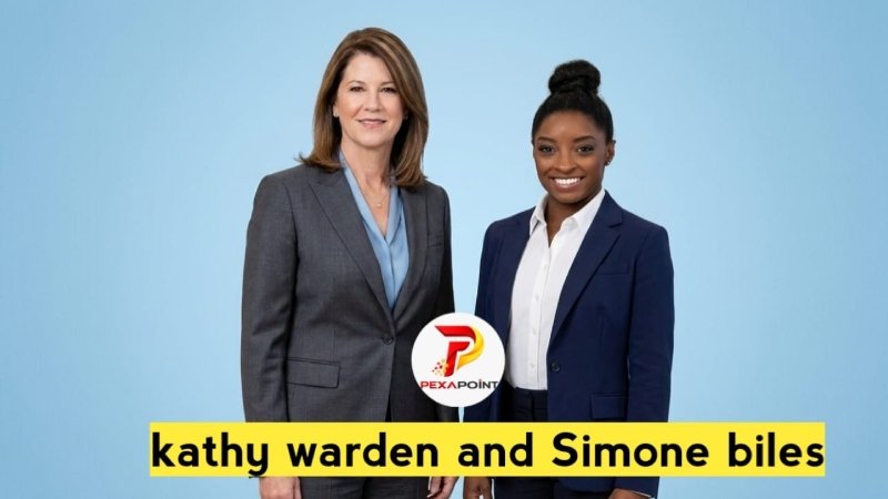 Kathy Warden and Simone Biles