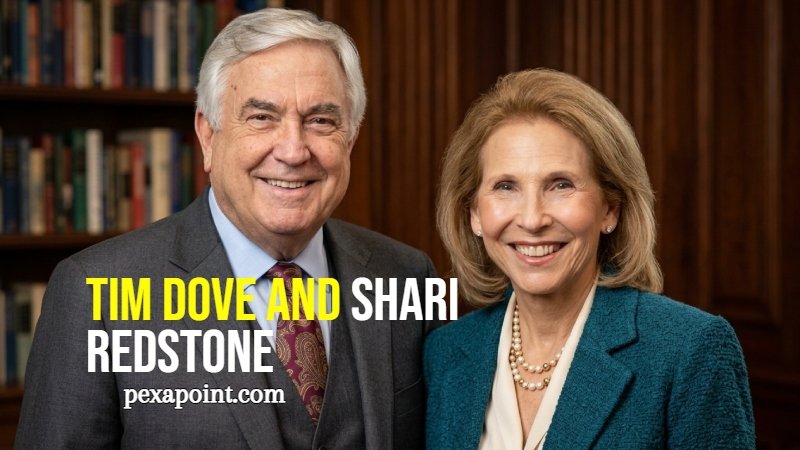Tim Dove and Shari Redstone