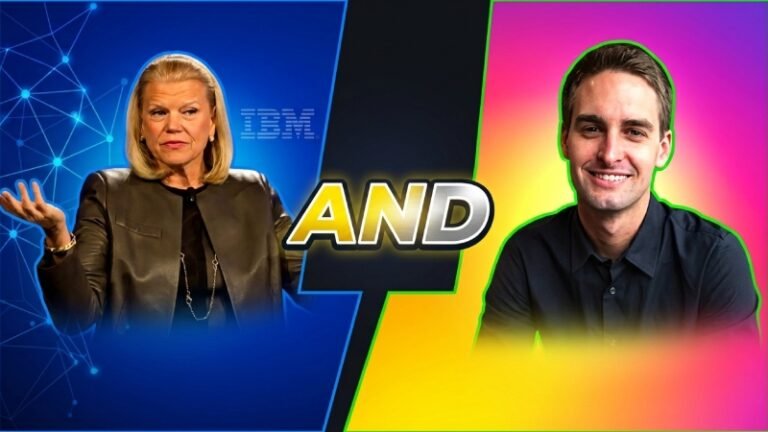 Ginni Rometty and Evan Spiegel